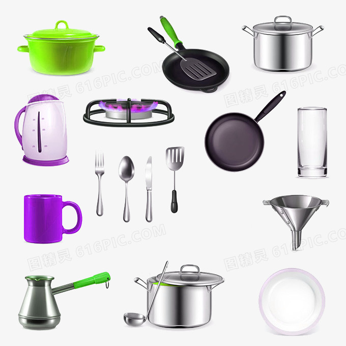 生活厨房用品高清图片免费下载，轻松提升设计质感